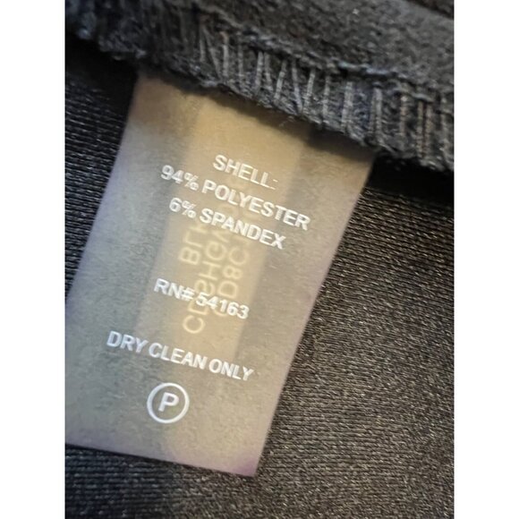 Calvin Klein A Line Dress 6 Black Stretch Sheath Short Flutter Sleeve Career - Picture 10 of 10